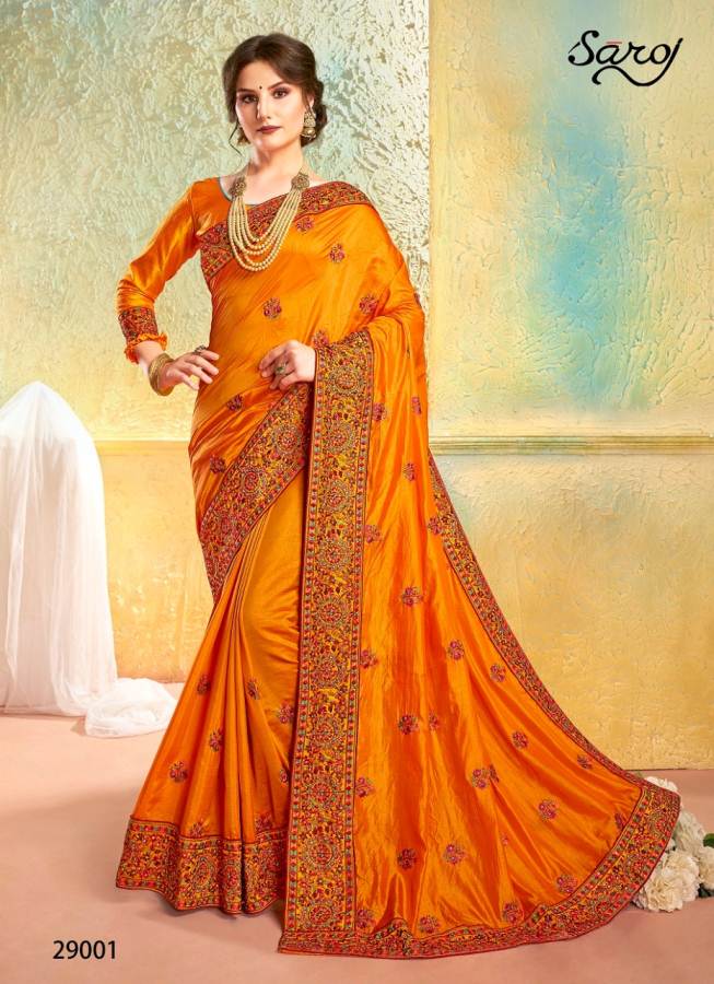Kesariya By Saroj Sana Silk Designer Sarees Collection