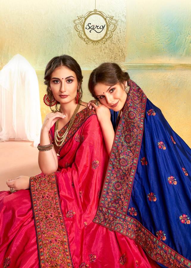 Kesariya By Saroj Sana Silk Designer Sarees Collection