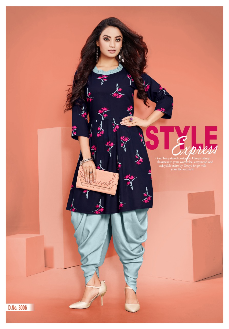 Laadki Lifestyle Vol 3 By Shreenath Creaction Designers Heavy Rayon Dhoti With Top Catalogue