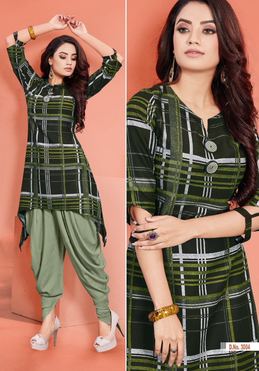 Laadki Lifestyle Vol 3 By Shreenath Creaction Designers Heavy Rayon Dhoti With Top Catalogue