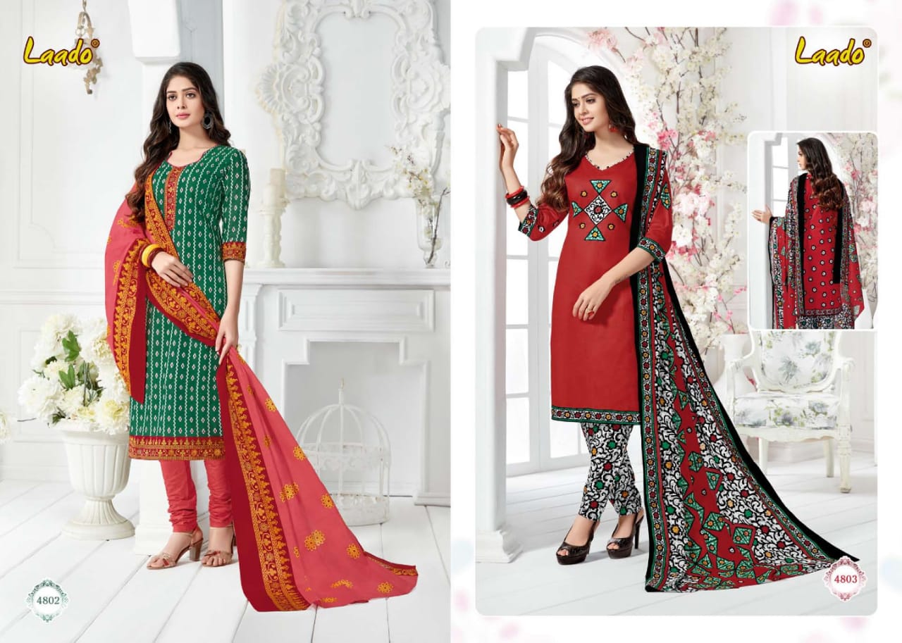 Laado Vol 48 Printed Cotton Dress Material Catalogue