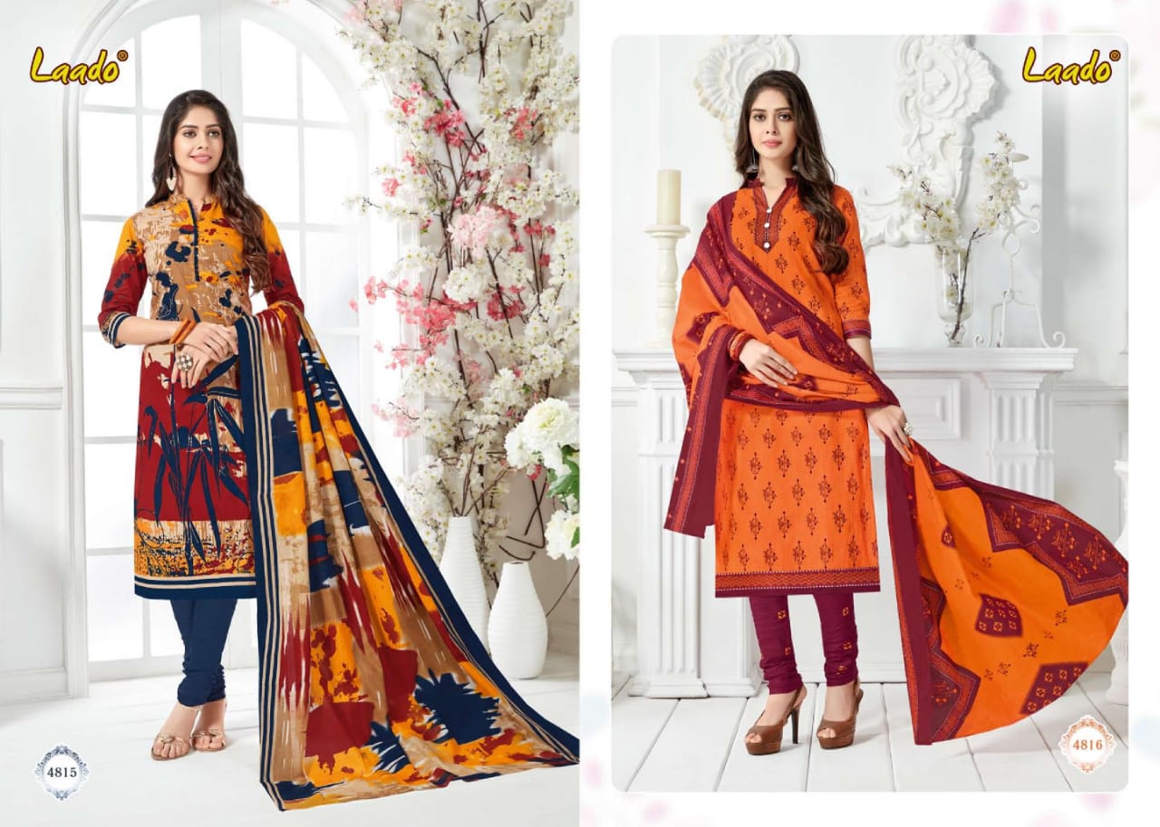 Laado Vol 48 Printed Cotton Dress Material Catalogue