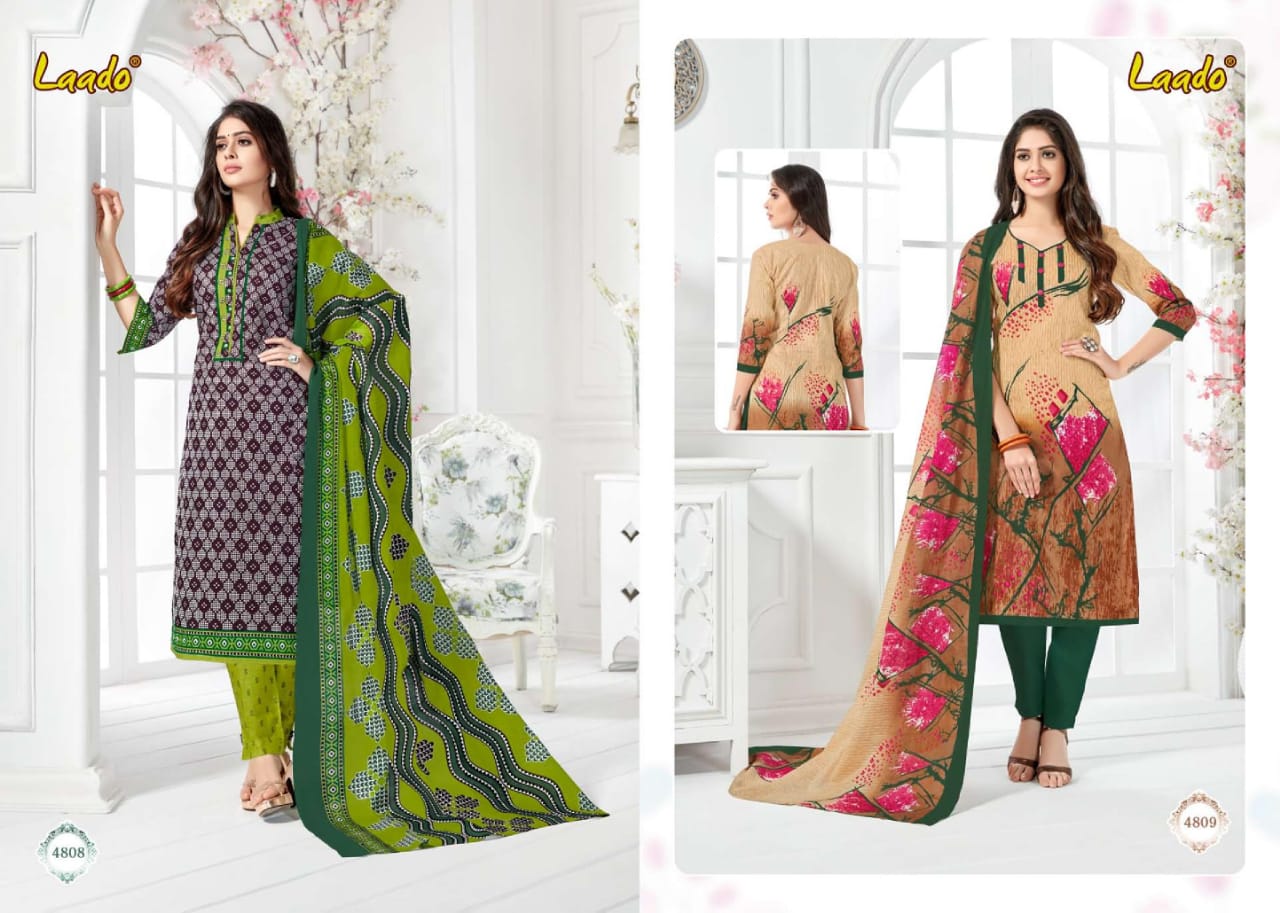 Laado Vol 48 Printed Cotton Dress Material Catalogue