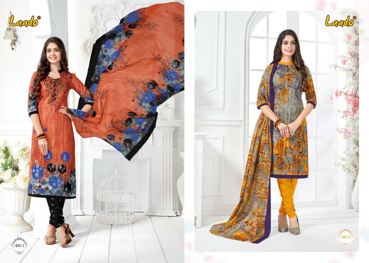 Laado Vol 48 Printed Cotton Dress Material Catalogue