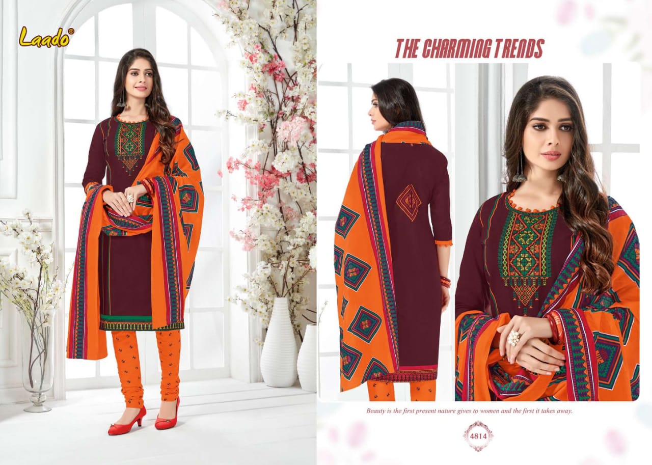 Laado Vol 48 Printed Cotton Dress Material Catalogue