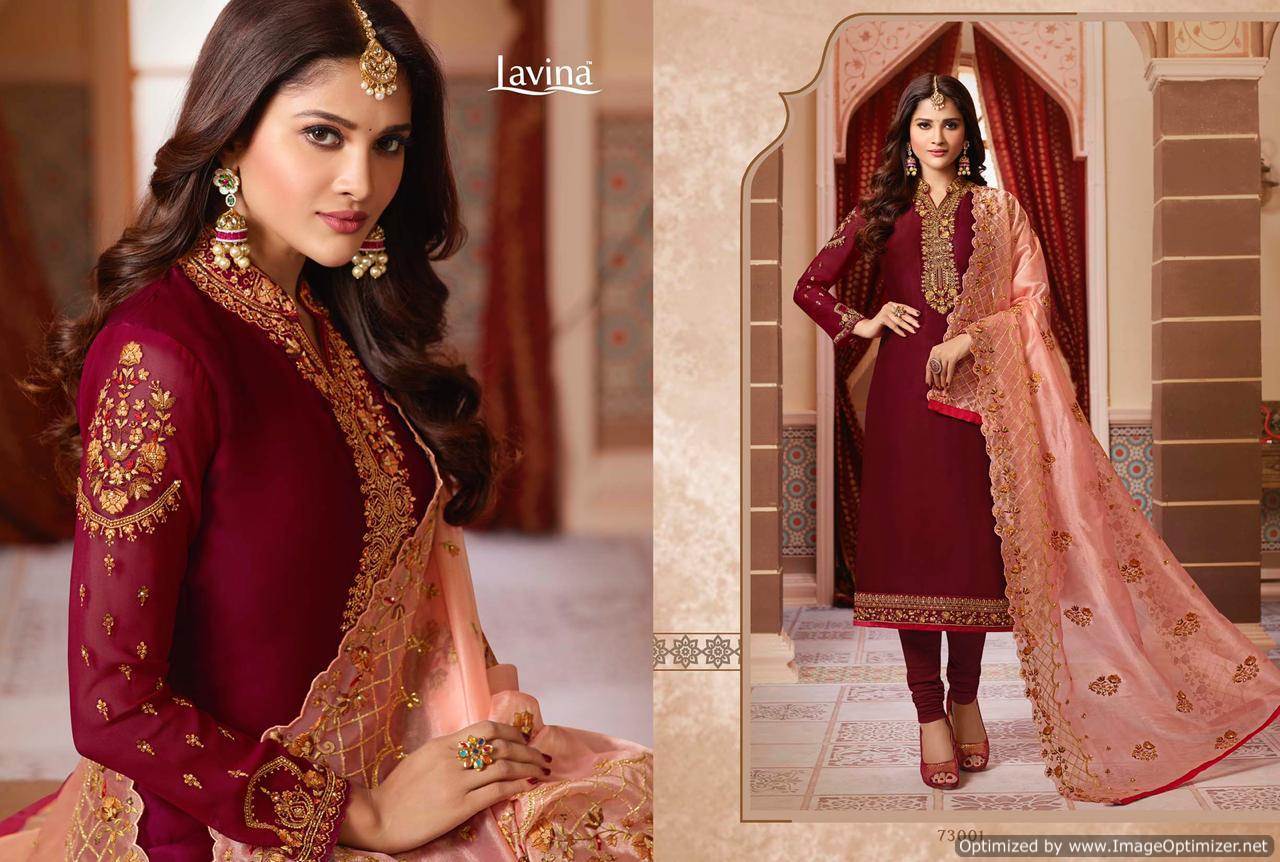 Lavina Vol 73 Digital Print Designer Salwar Suits Collection