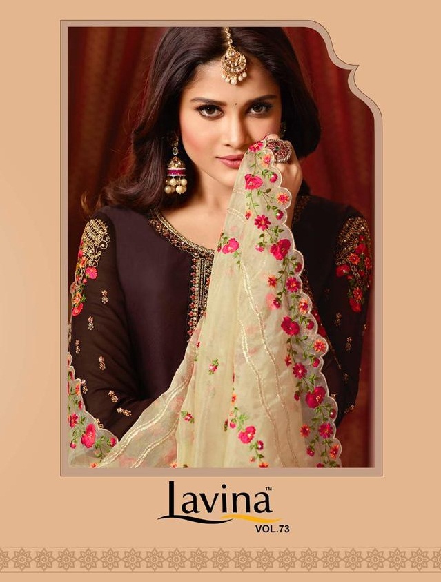 Lavina Vol 73 Digital Print Designer Salwar Suits Collection