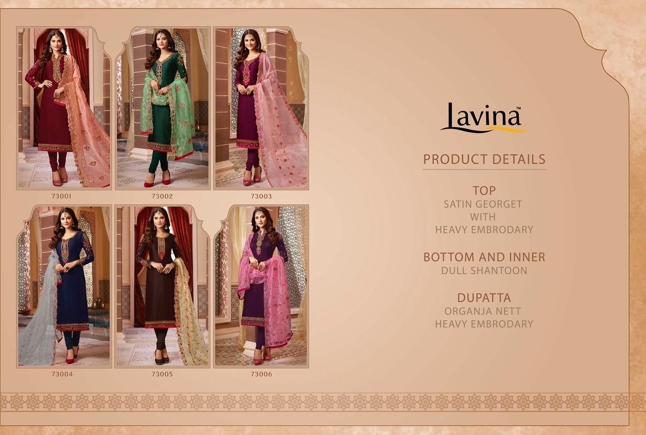 Lavina Vol 73 Digital Print Designer Salwar Suits Collection