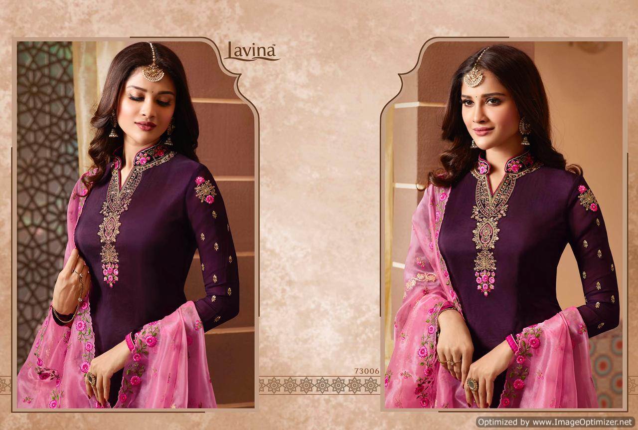 Lavina Vol 73 Digital Print Designer Salwar Suits Collection