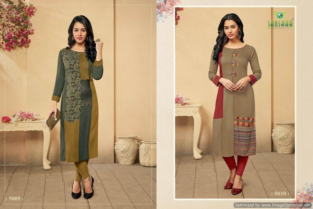 Libbas By Sanskar  Designer Pure Rayon Running Wear Kurtis Catalogue