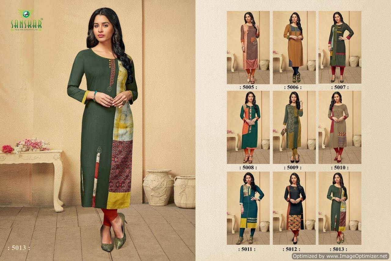 Libbas By Sanskar  Designer Pure Rayon Running Wear Kurtis Catalogue