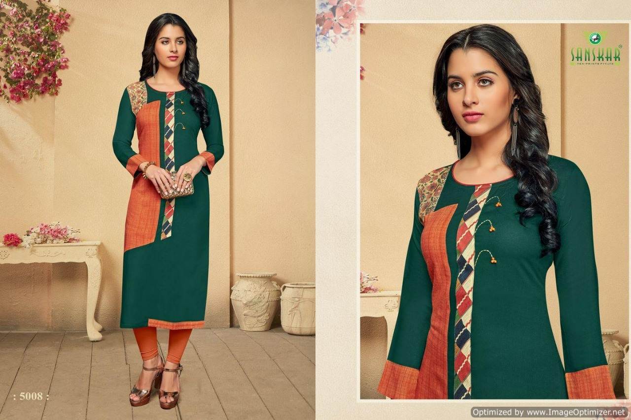 Libbas By Sanskar  Designer Pure Rayon Running Wear Kurtis Catalogue