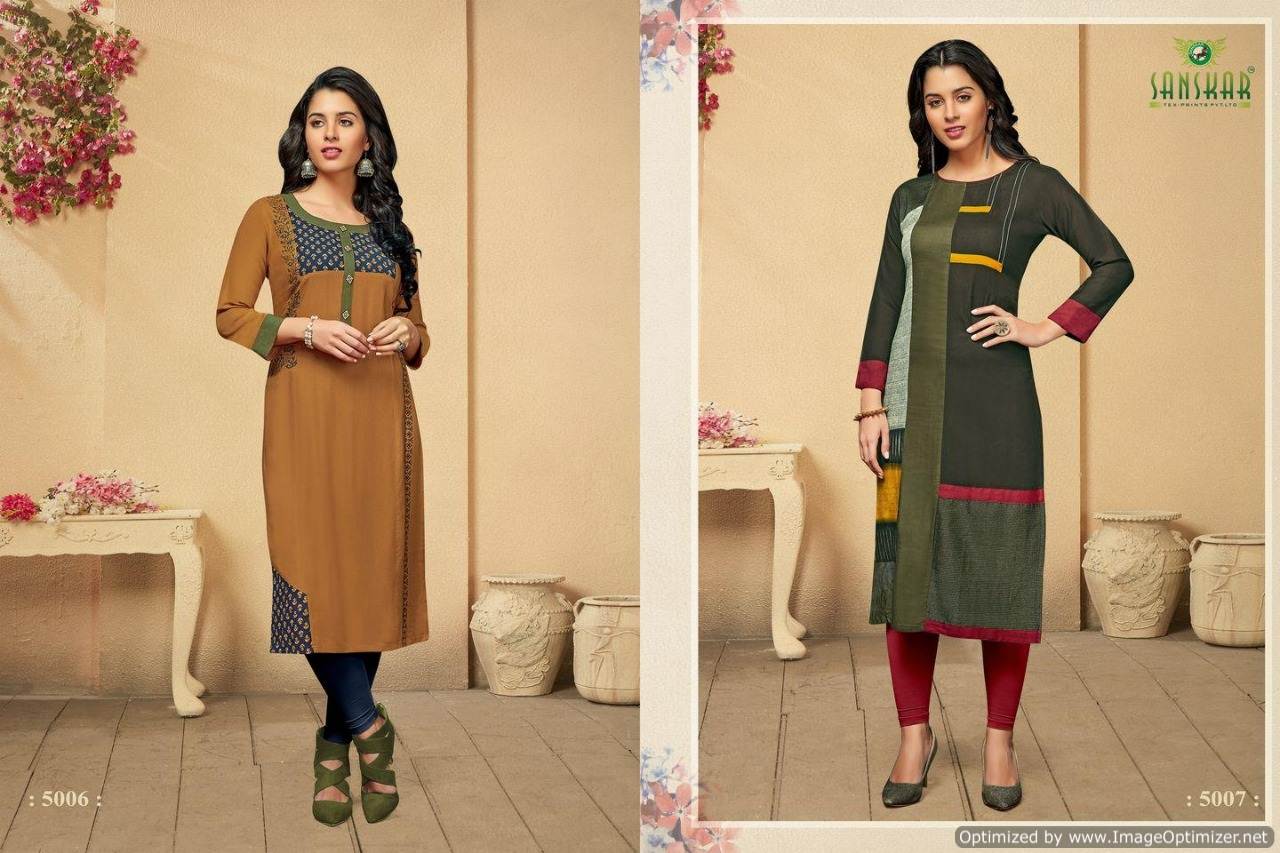 Libbas By Sanskar  Designer Pure Rayon Running Wear Kurtis Catalogue