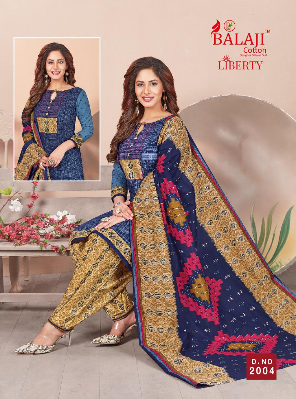 Liberty Vol 2 By Balaji Printed Patiyala  Cotton Dress Material Catalogue