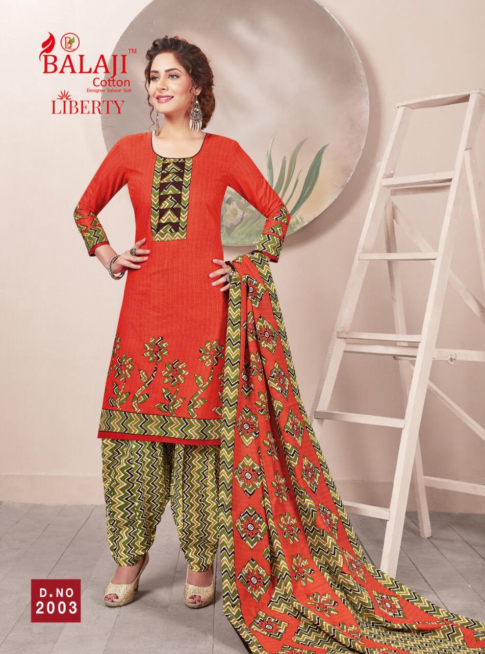 Liberty Vol 2 By Balaji Printed Patiyala  Cotton Dress Material Catalogue