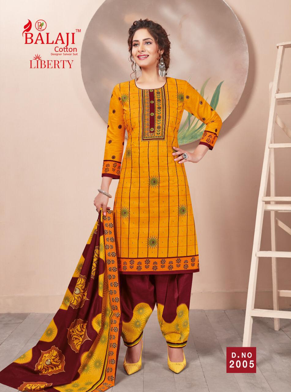 Liberty Vol 2 By Balaji Printed Patiyala  Cotton Dress Material Catalogue