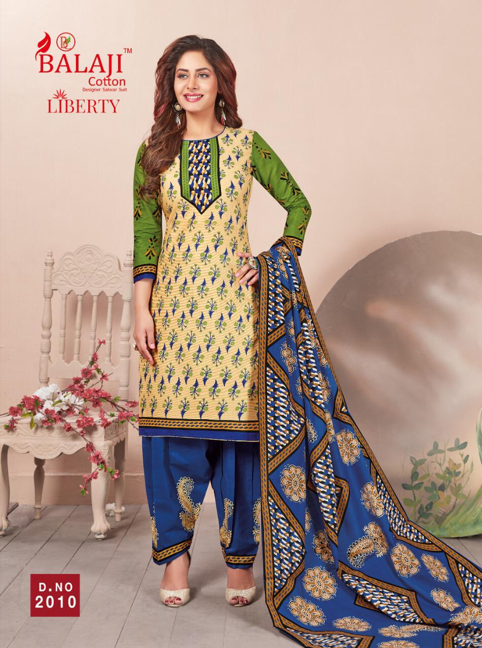 Liberty Vol 2 By Balaji Printed Patiyala  Cotton Dress Material Catalogue