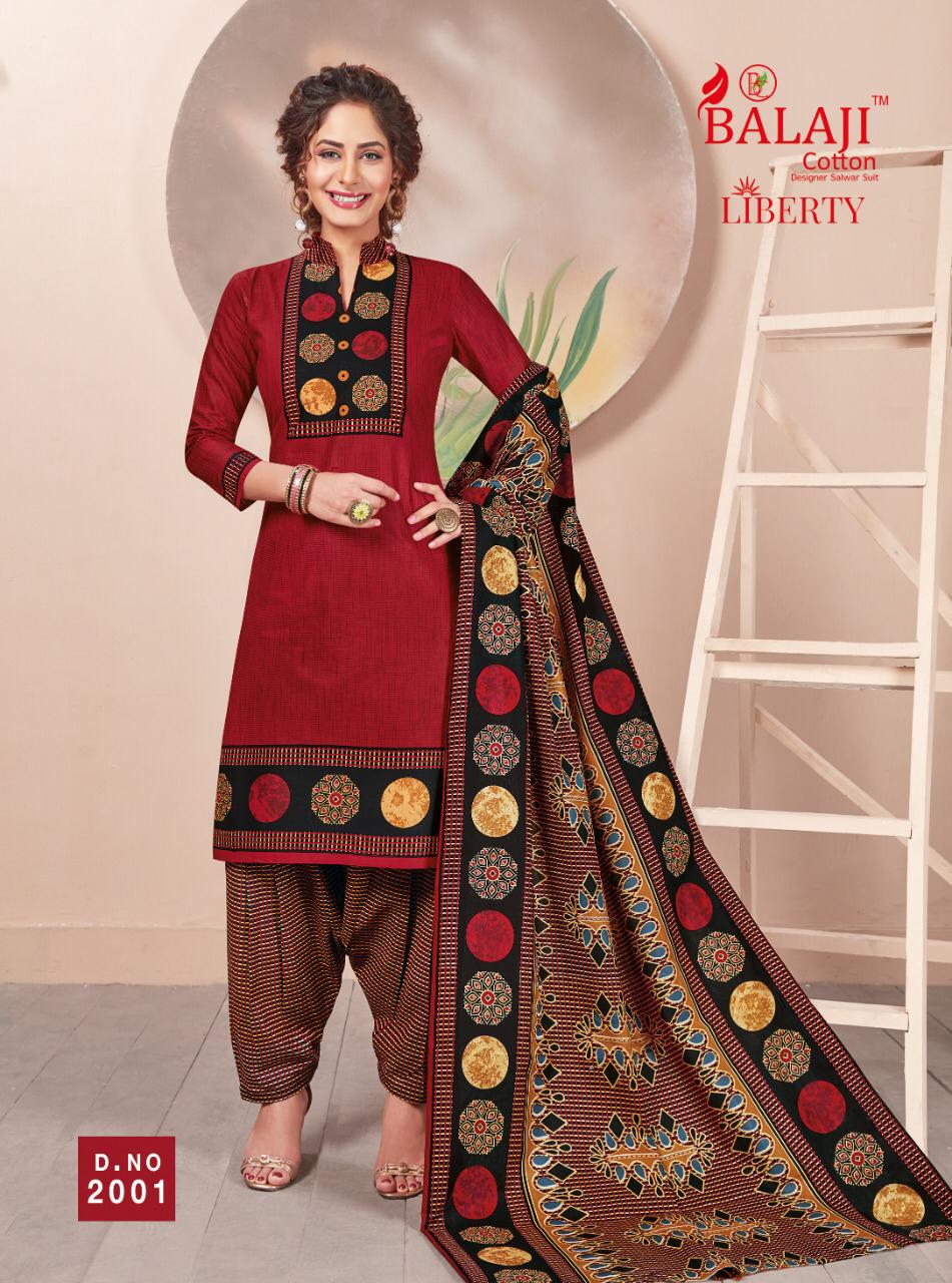 Liberty Vol 2 By Balaji Printed Patiyala  Cotton Dress Material Catalogue