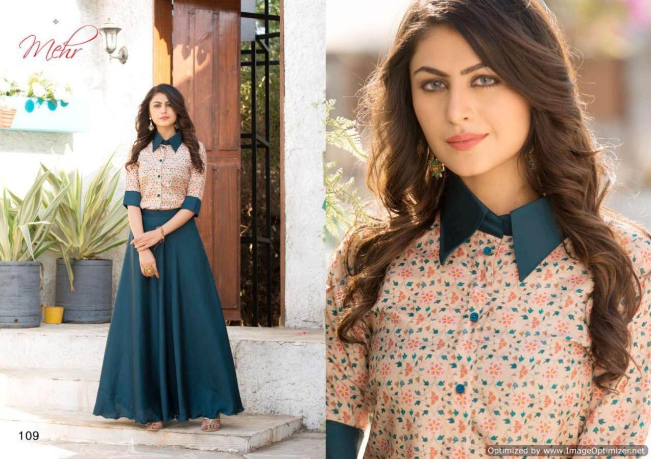 Maher Vol 3 By Mugdha Designer Top With Skirt Collection