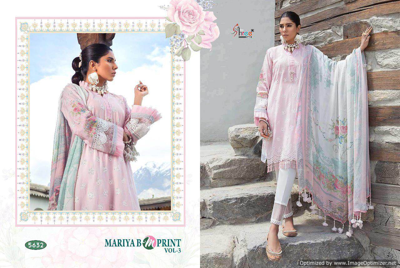 Mariya B M Print Vol 3 By Shree Designer Pakistani Suit Collection