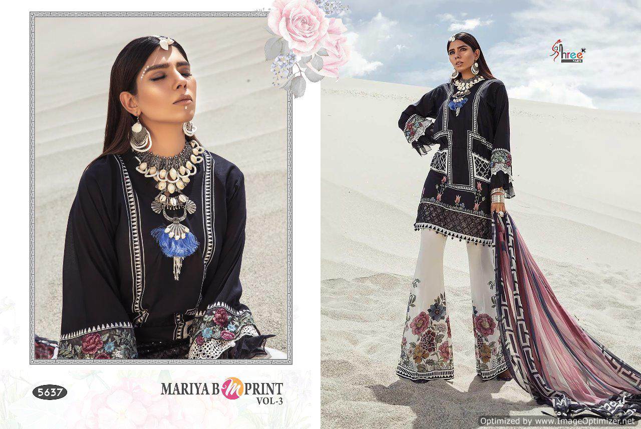 Mariya B M Print Vol 3 By Shree Designer Pakistani Suit Collection