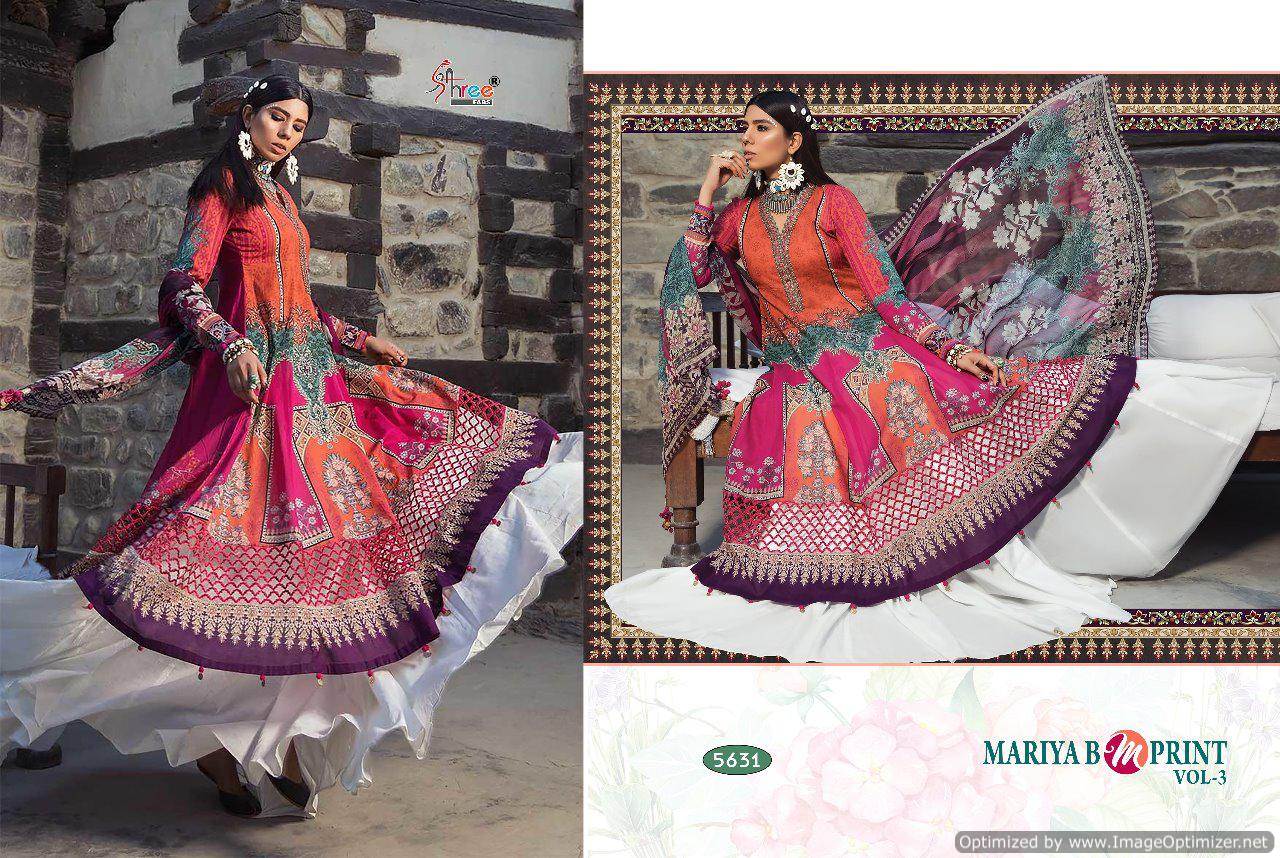 Mariya B M Print Vol 3 By Shree Designer Pakistani Suit Collection