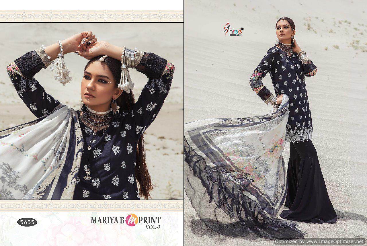 Mariya B M Print Vol 3 By Shree Designer Pakistani Suit Collection