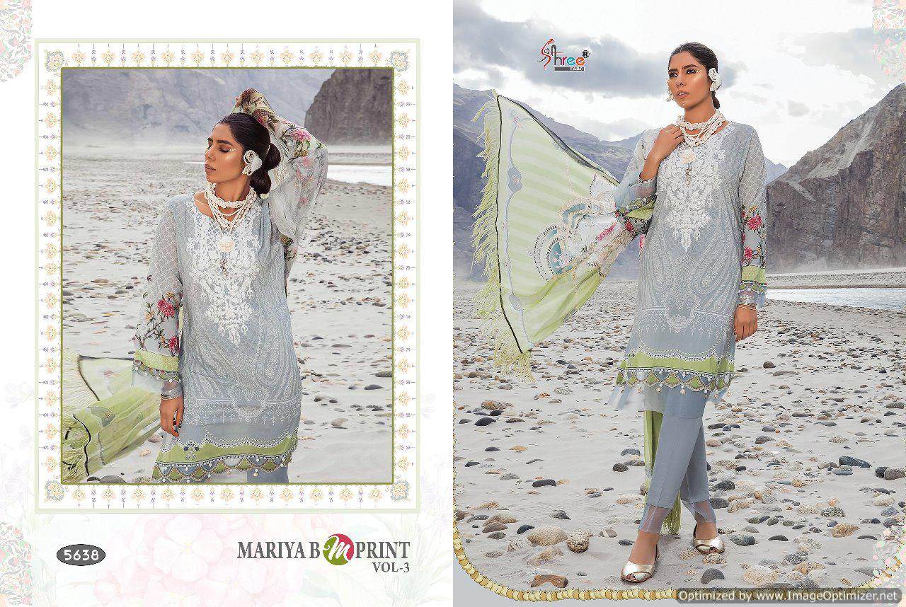 Mariya B M Print Vol 3 By Shree Designer Pakistani Suit Collection