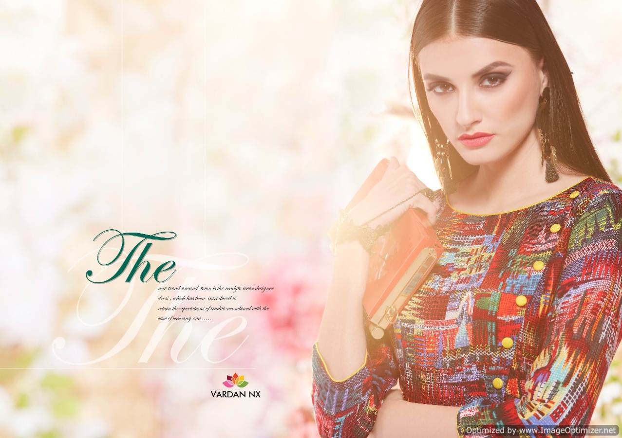 Nirvu Vol 1 By Vardan Designer Rayon Long Kurtis Collection