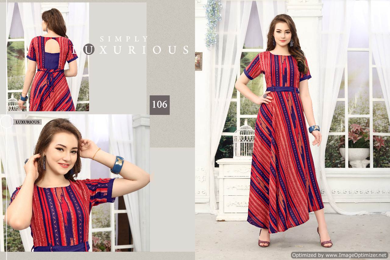 Parisha Vol 1 By Kajri Printed Long Kurti Catalogue