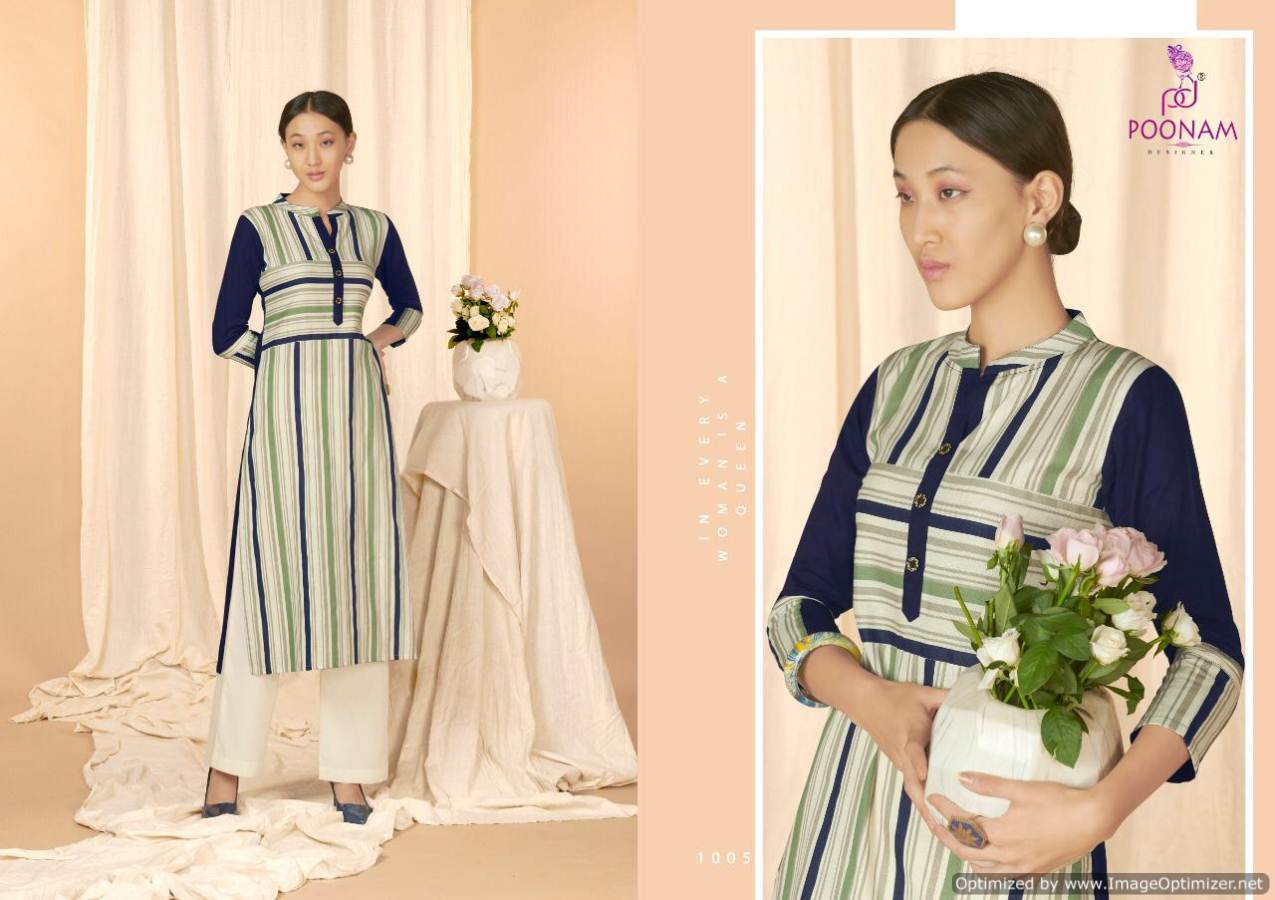 Aaria By Poonam Cotton Casual Wear Kurtis Collection