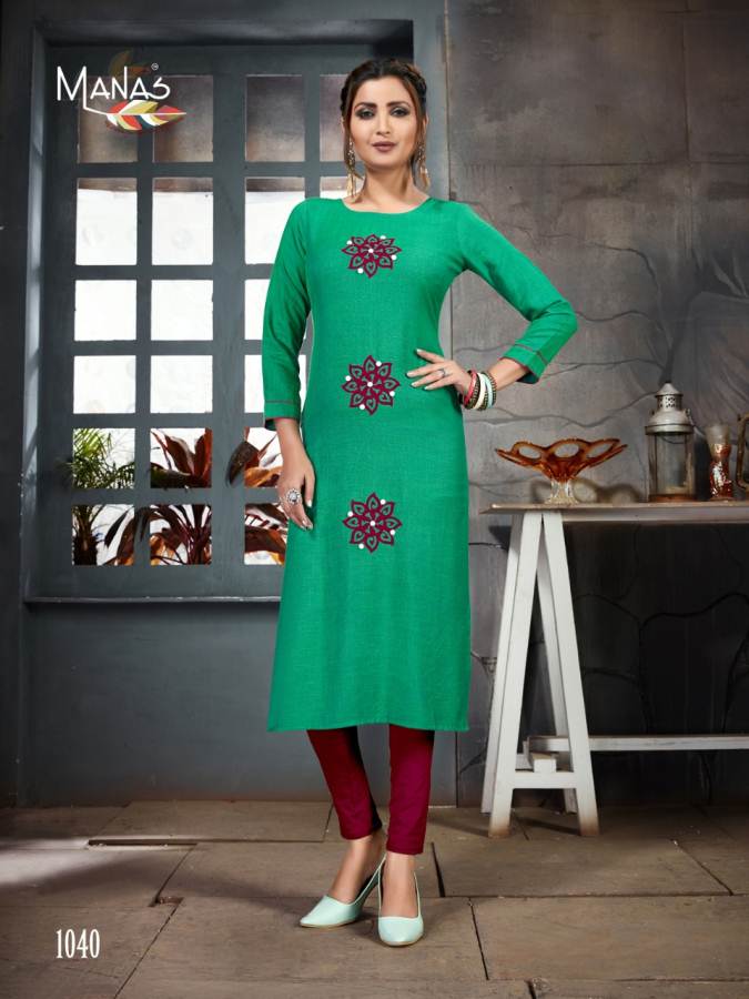 Priyal Vol 6 By Manas Designer Cotton Kurtis Collection
