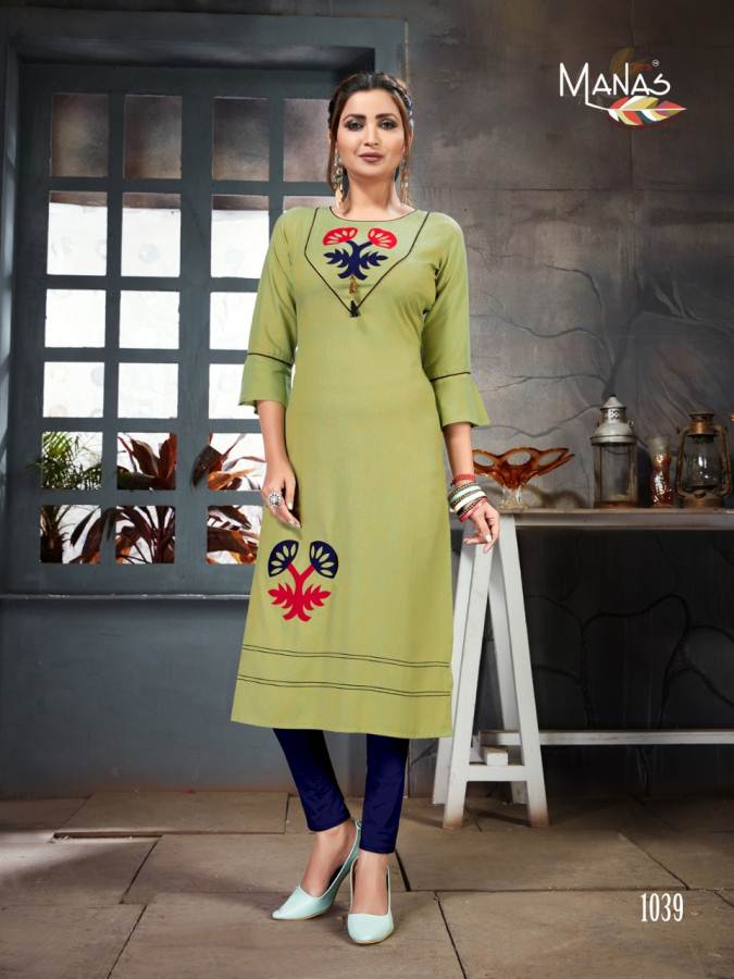 Priyal Vol 6 By Manas Designer Cotton Kurtis Collection