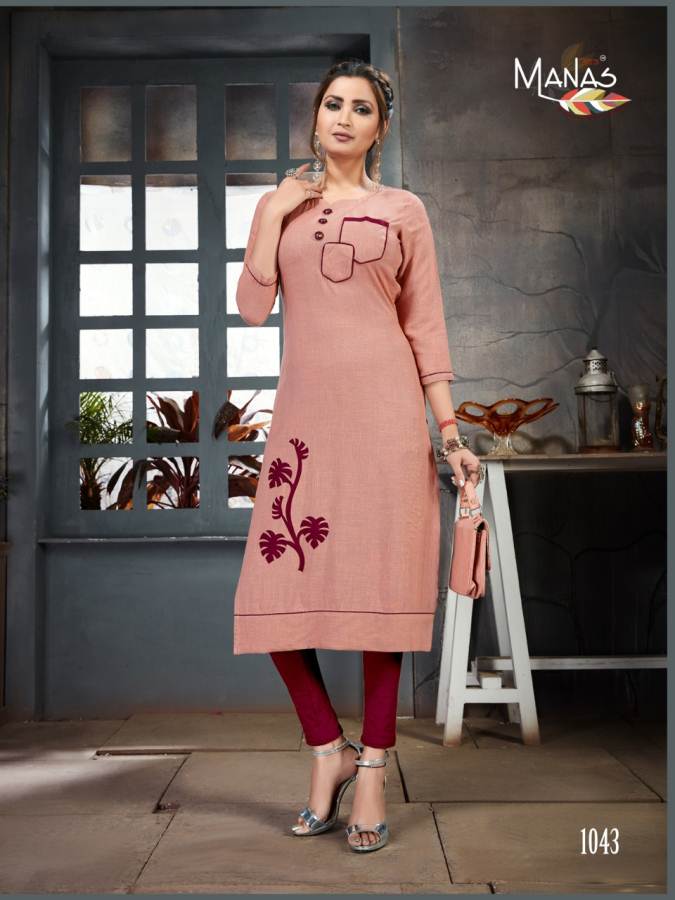 Priyal Vol 6 By Manas Designer Cotton Kurtis Collection