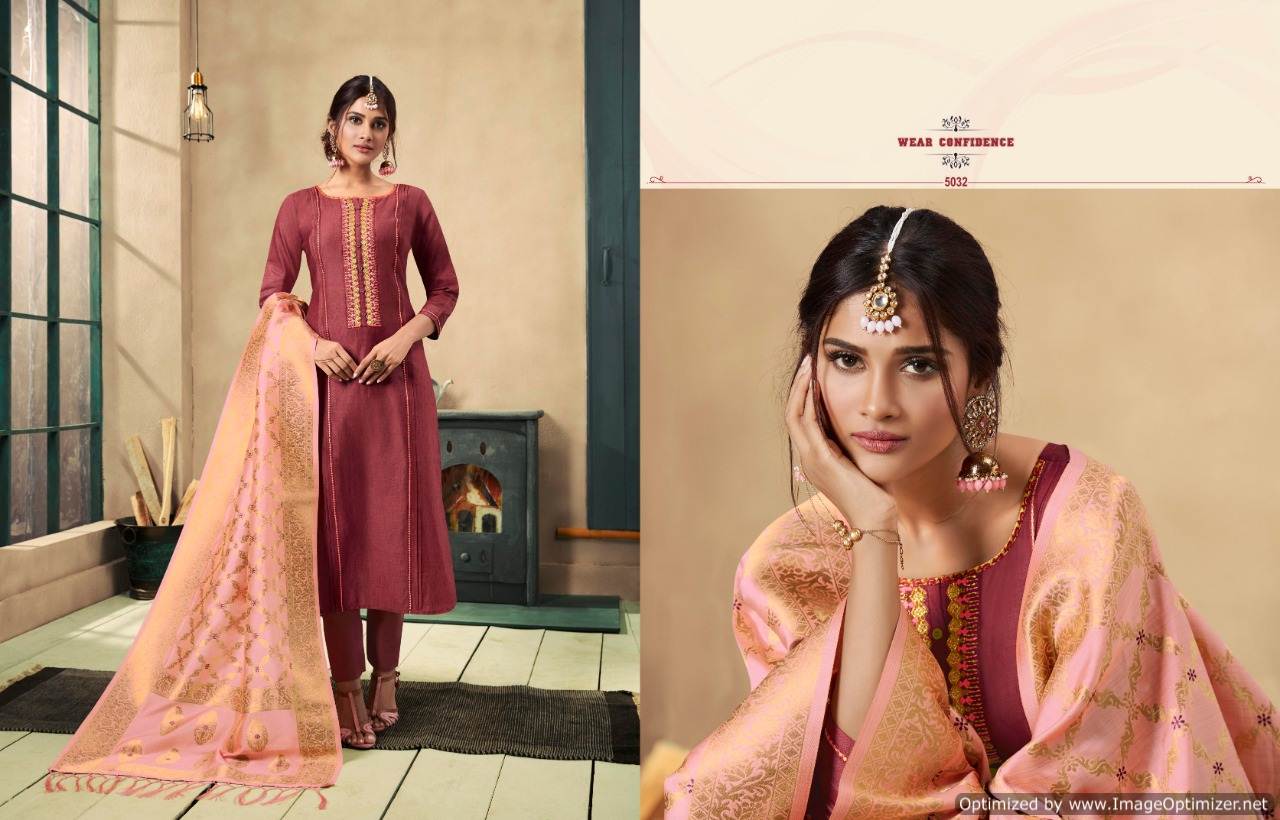 Paridhan  By Rangoon Straight Kurti With Pant  Collection