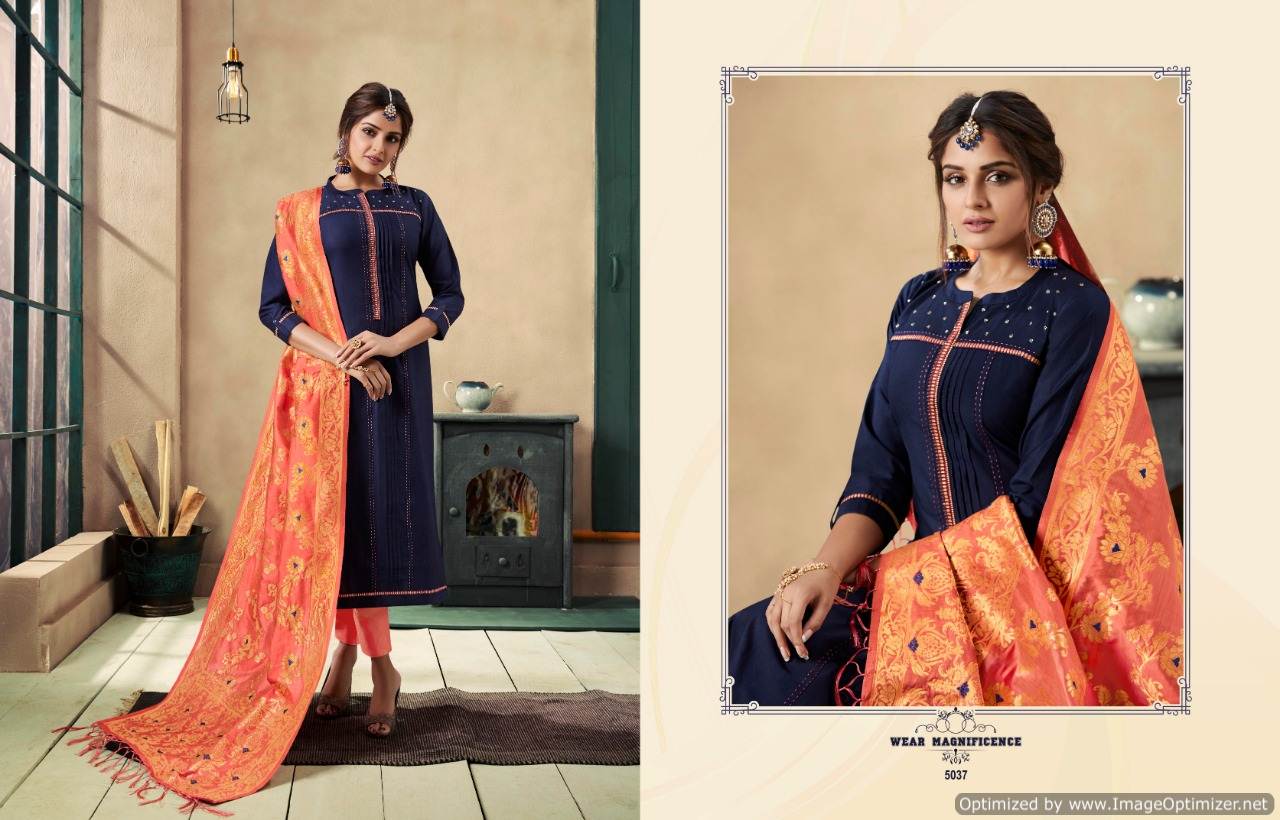 Paridhan  By Rangoon Straight Kurti With Pant  Collection