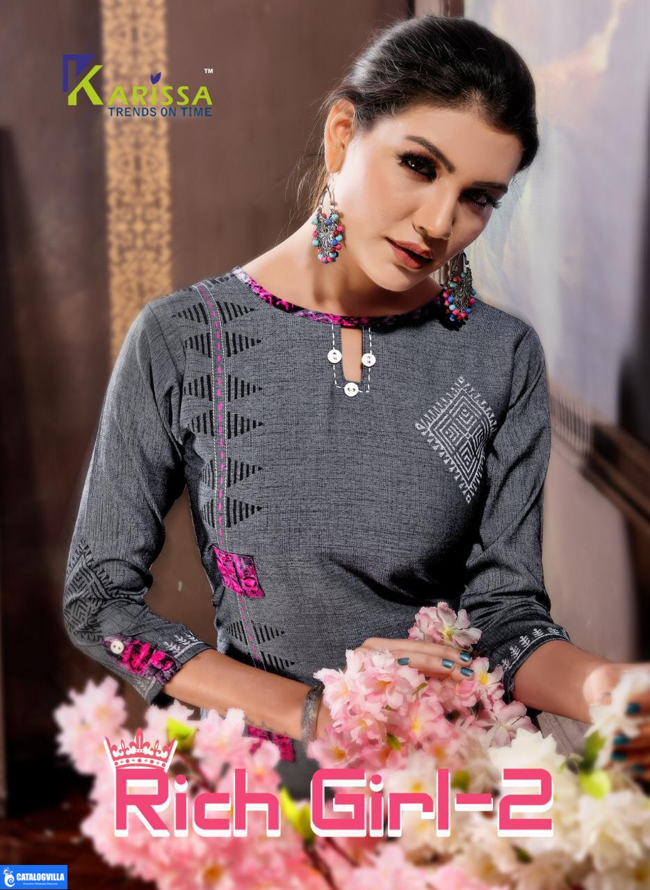 Rich Girl Vol 2 By Karissa Fashion Casual Wear Kurtis Catalogue