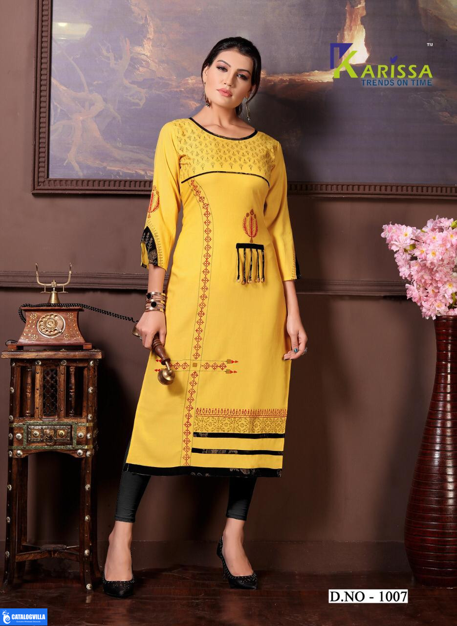 Rich Girl Vol 2 By Karissa Fashion Casual Wear Kurtis Catalogue