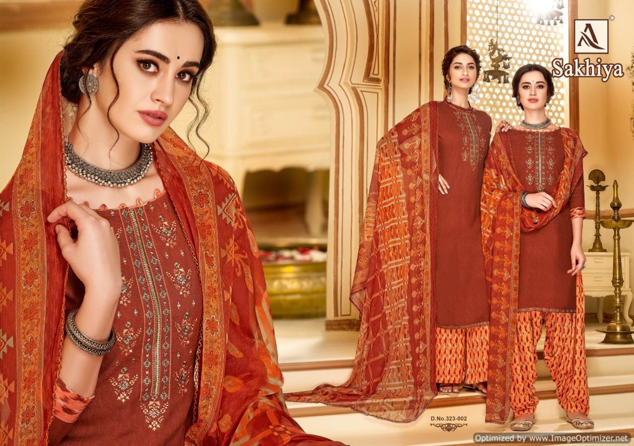 Sakhiya  By Alok Designer Patiyala Dress Material Catalogue