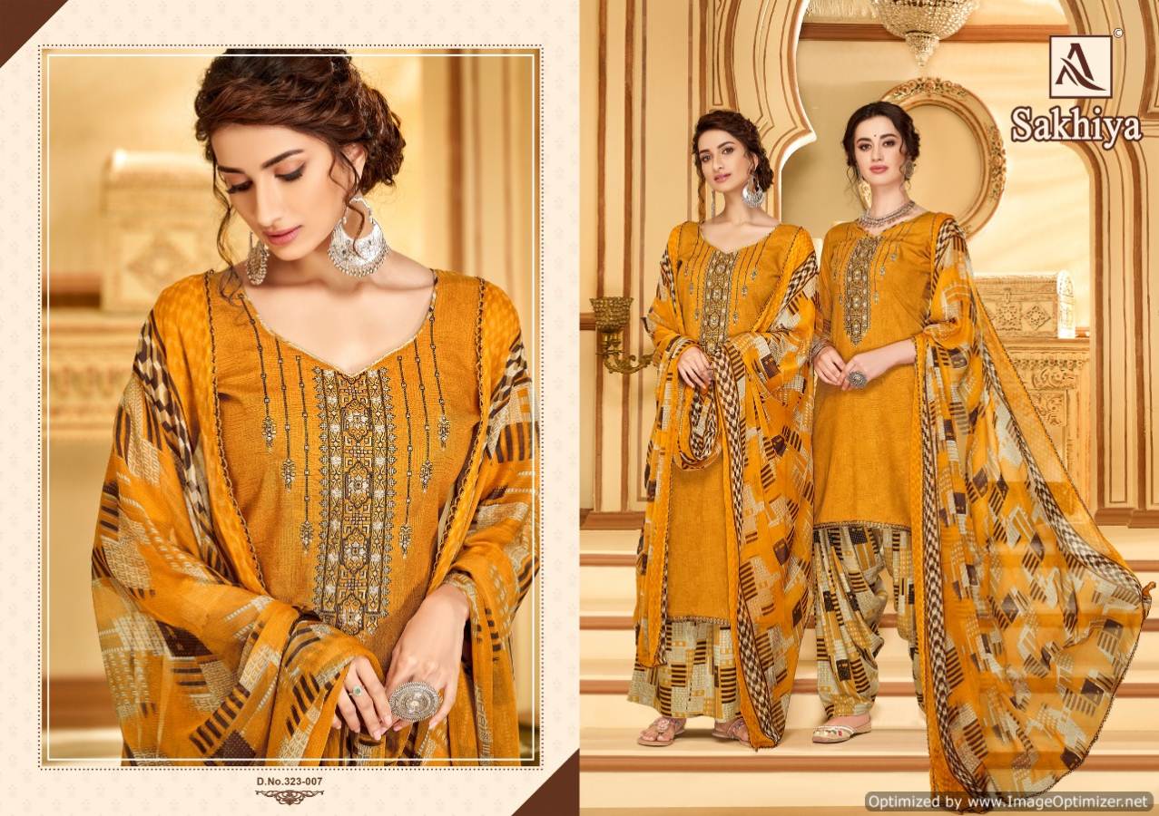 Sakhiya  By Alok Designer Patiyala Dress Material Catalogue