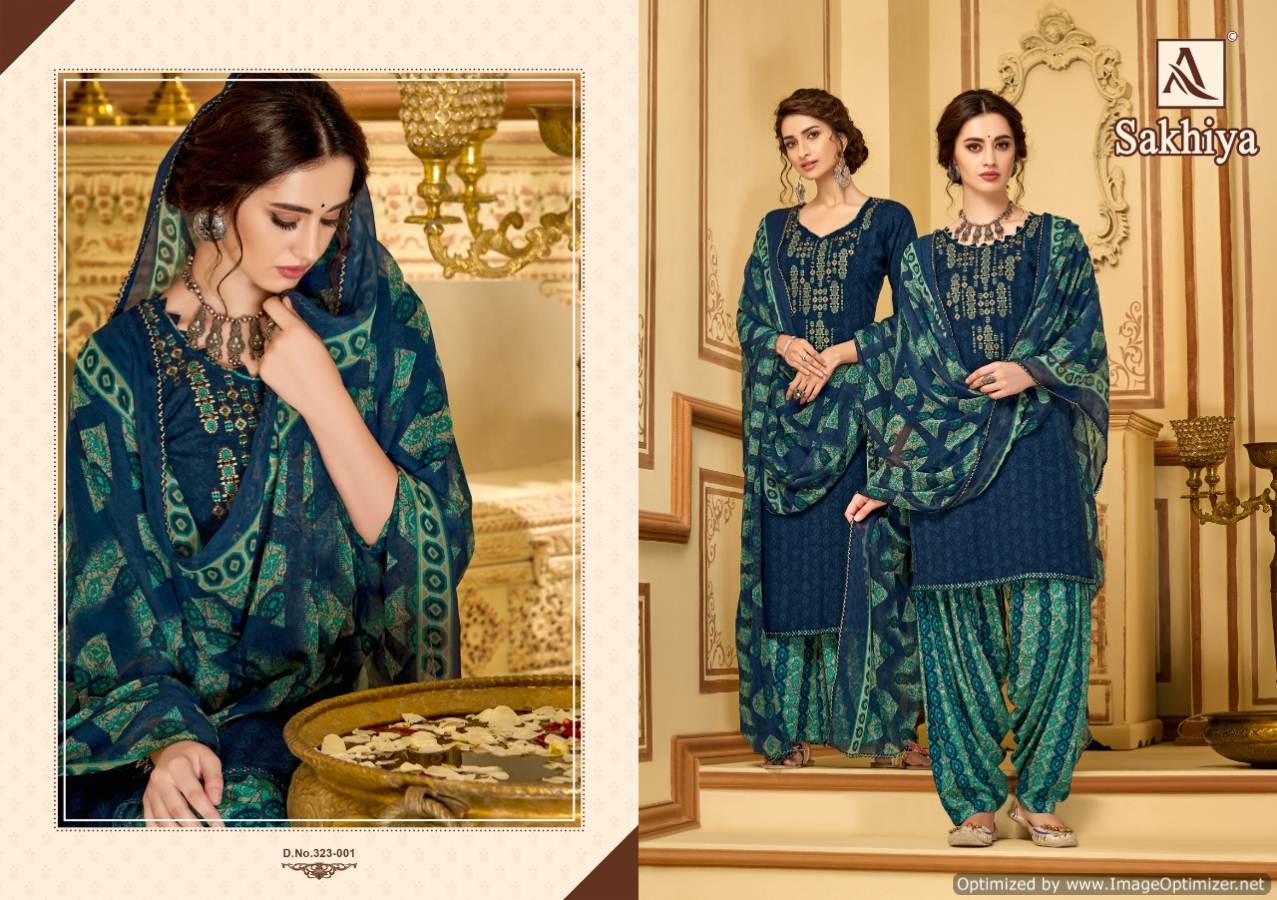 Sakhiya  By Alok Designer Patiyala Dress Material Catalogue