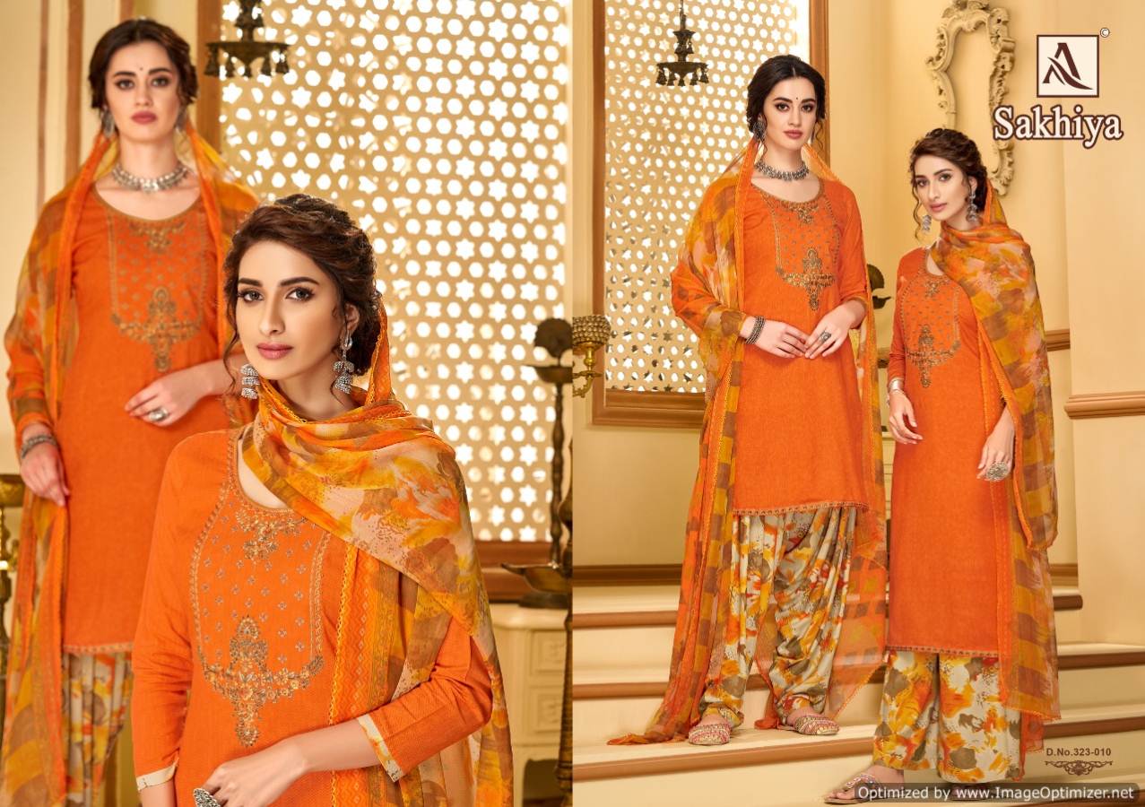 Sakhiya  By Alok Designer Patiyala Dress Material Catalogue