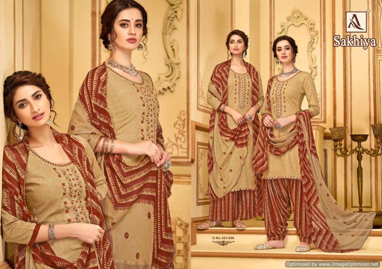 Sakhiya  By Alok Designer Patiyala Dress Material Catalogue