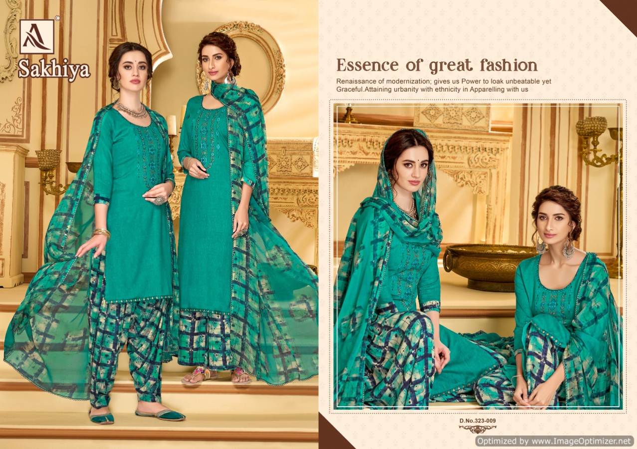 Sakhiya  By Alok Designer Patiyala Dress Material Catalogue