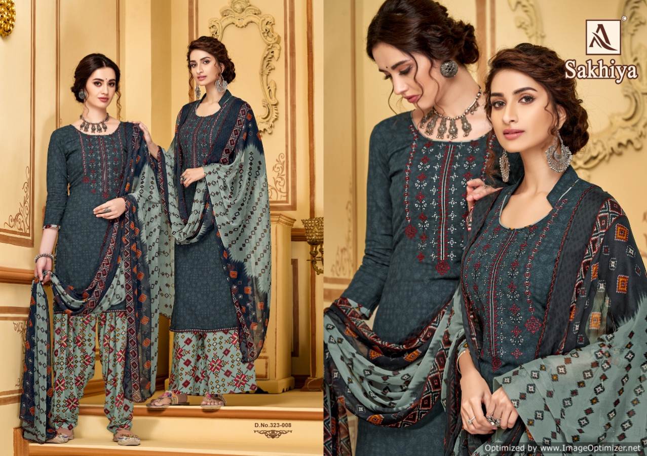 Sakhiya  By Alok Designer Patiyala Dress Material Catalogue