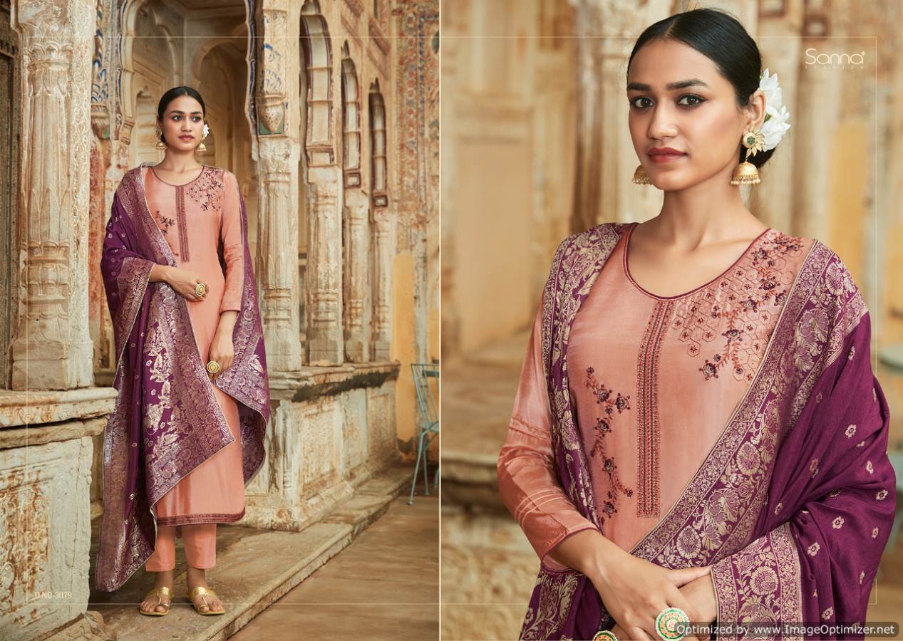 Sanna By Sanskruti Designer Silk Salwar Suit Collection