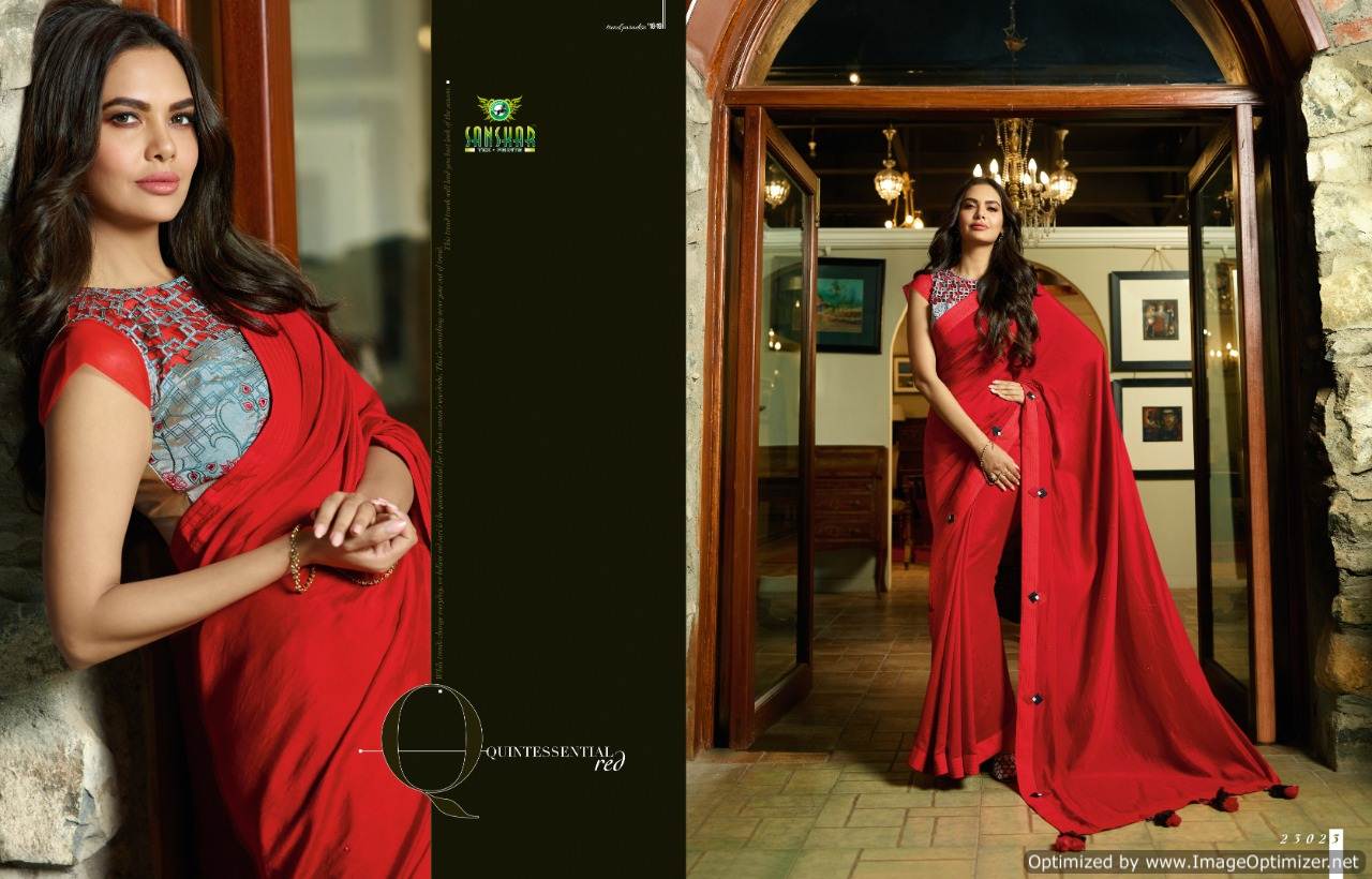 Esha Vol 3 By Sanskar Wedding Sarees Collection