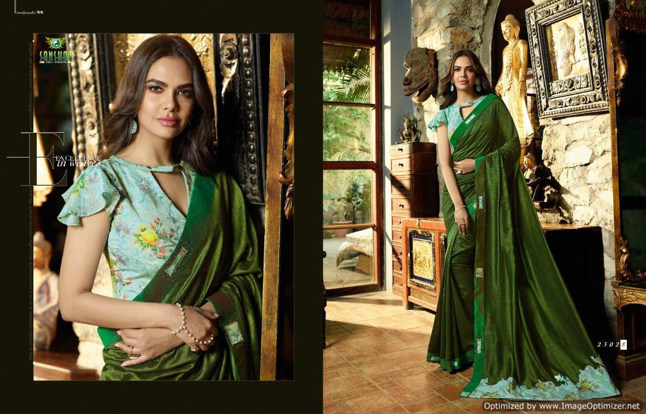 Esha Vol 3 By Sanskar Wedding Sarees Collection