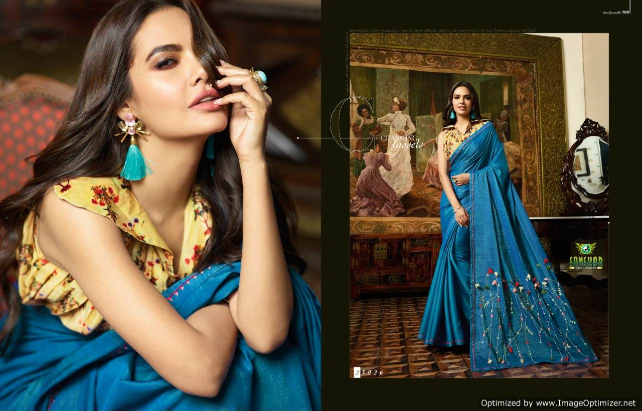Esha Vol 3 By Sanskar Wedding Sarees Collection