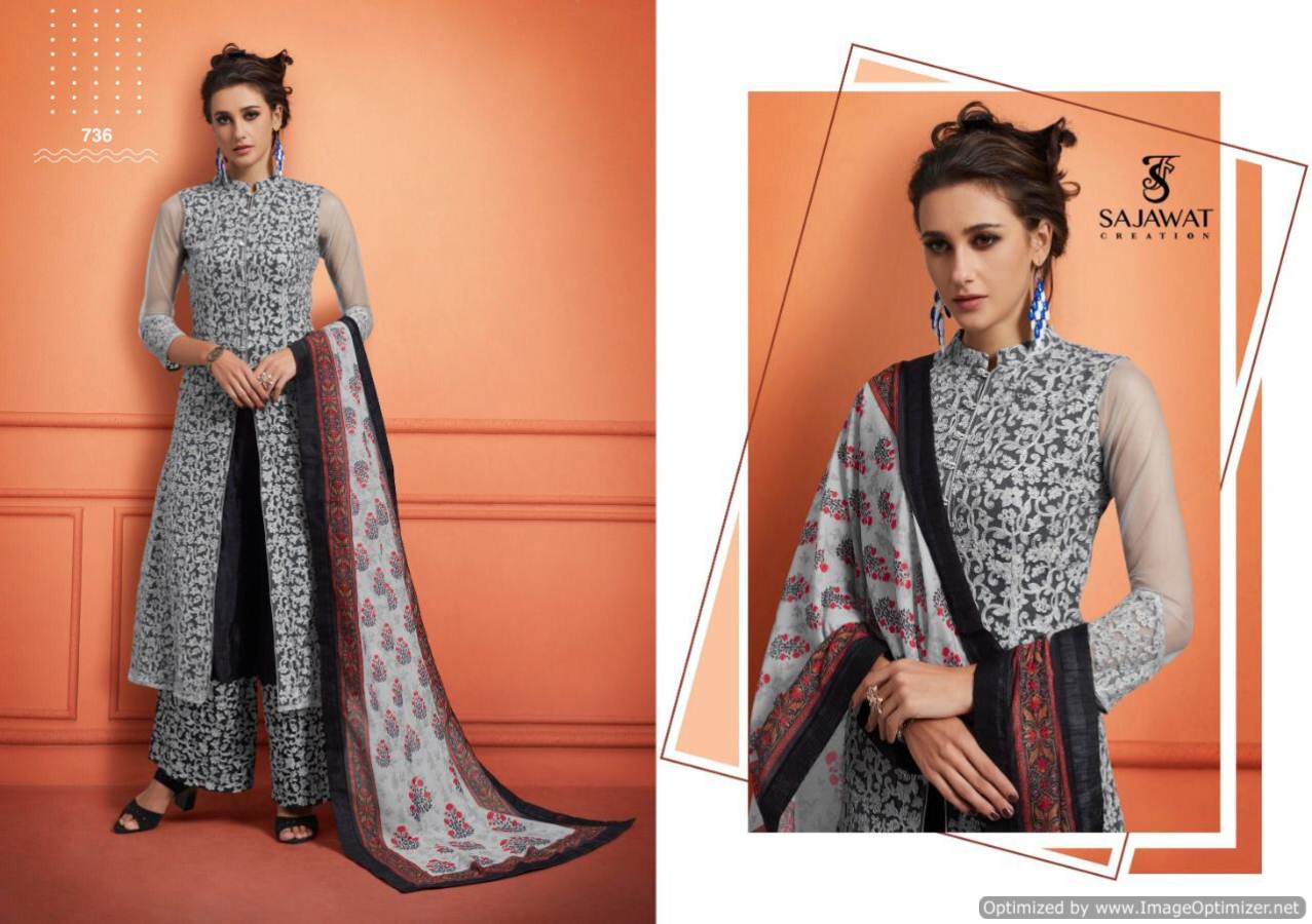 Sarthi Vol 6 By Sajawat  Maslin Ready Made Salwar Kameez Collection